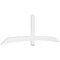 Ekena Millwork Bellingham Architectural Grade PVC Gable Bracket, 108"W x 36"H x 2"D x 6"F, 8/12 Pitch GBP108X36X0206BEL00 - alternate 1